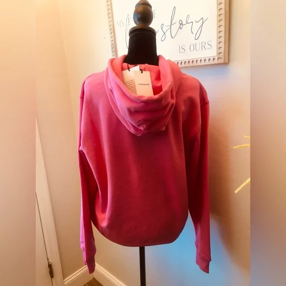 Coach Pink Hoodie with Logo - Picture 8 of 11
